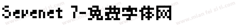 Sevenet 7字体转换